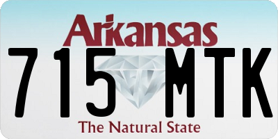 AR license plate 715MTK