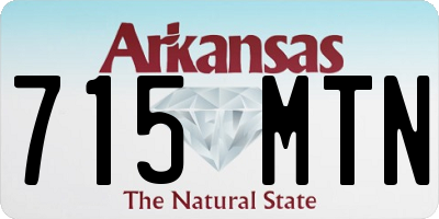 AR license plate 715MTN