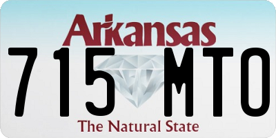 AR license plate 715MTO