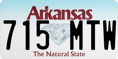 AR license plate 715MTW