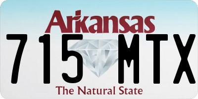 AR license plate 715MTX