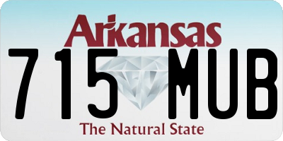 AR license plate 715MUB