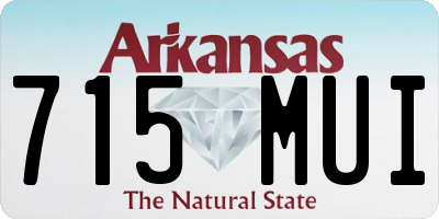 AR license plate 715MUI