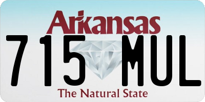 AR license plate 715MUL