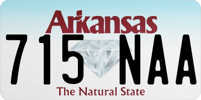 AR license plate 715NAA