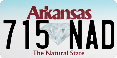 AR license plate 715NAD