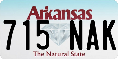 AR license plate 715NAK