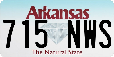 AR license plate 715NWS