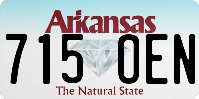 AR license plate 715OEN
