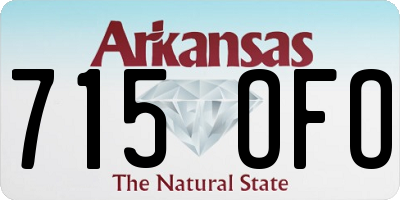 AR license plate 715OFO