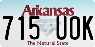 AR license plate 715UOK