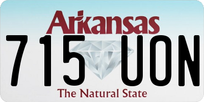 AR license plate 715UON