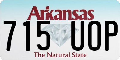 AR license plate 715UOP