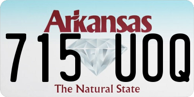 AR license plate 715UOQ