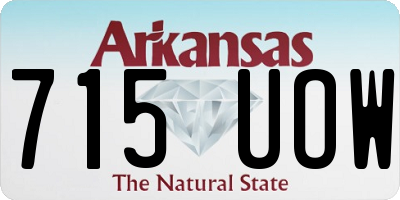 AR license plate 715UOW