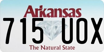 AR license plate 715UOX