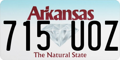 AR license plate 715UOZ