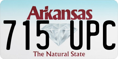 AR license plate 715UPC