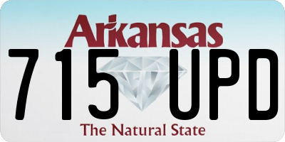 AR license plate 715UPD