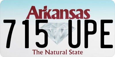 AR license plate 715UPE
