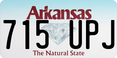 AR license plate 715UPJ