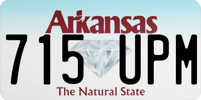 AR license plate 715UPM