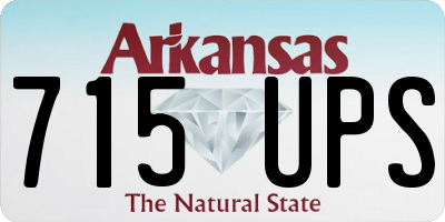 AR license plate 715UPS