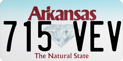 AR license plate 715VEV