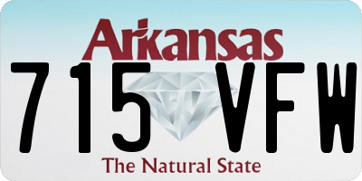 AR license plate 715VFW