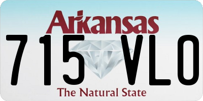 AR license plate 715VLO