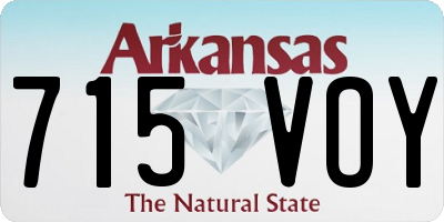 AR license plate 715VOY