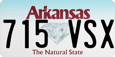 AR license plate 715VSX