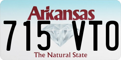 AR license plate 715VTO