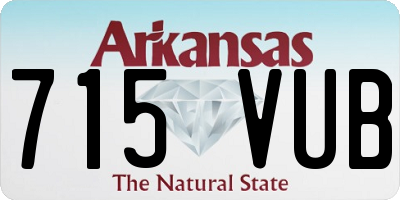 AR license plate 715VUB