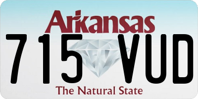 AR license plate 715VUD