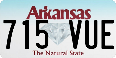 AR license plate 715VUE