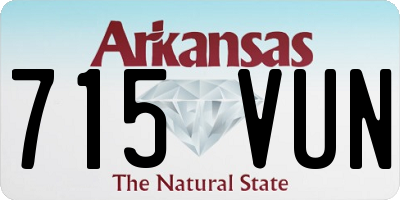 AR license plate 715VUN