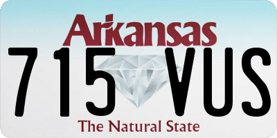 AR license plate 715VUS