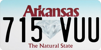 AR license plate 715VUU