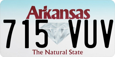 AR license plate 715VUV