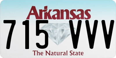AR license plate 715VVV