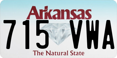 AR license plate 715VWA