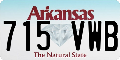 AR license plate 715VWB