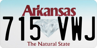 AR license plate 715VWJ