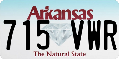 AR license plate 715VWR