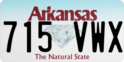 AR license plate 715VWX
