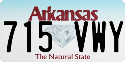 AR license plate 715VWY