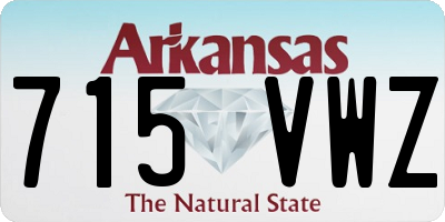 AR license plate 715VWZ