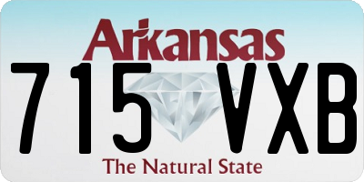 AR license plate 715VXB