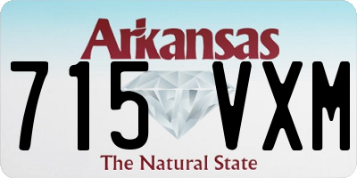 AR license plate 715VXM